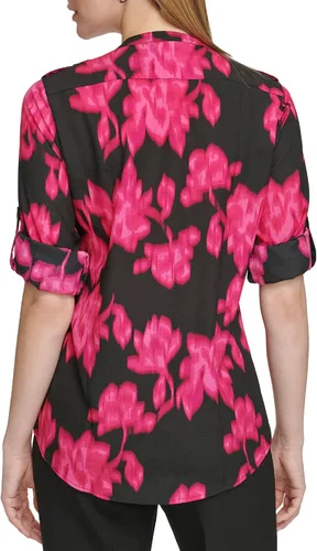Miniatura 4 de Calvin Klein Manga enrollable estampada para mujer