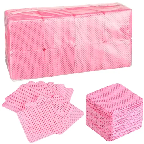 Maitys 1000 toallitas para extensiones de pestañas, limpiador de pegamento de pestañas, toallitas de tela no tejida, suministros de pestañas, Rojo