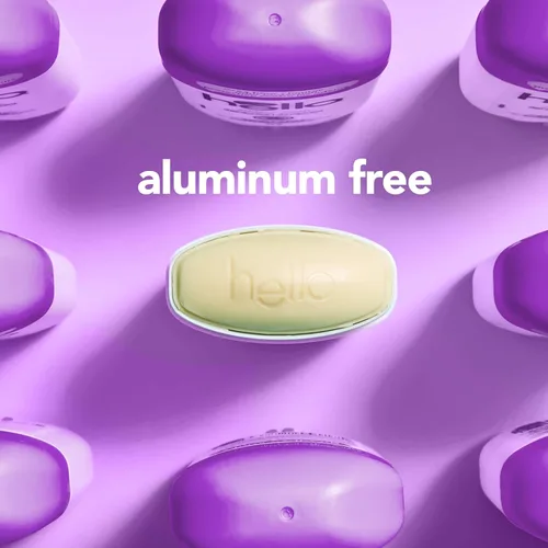 Miniatura 5 de hello Desodorante de lavanda y vainilla sin aluminio para mujeres y hombres con manteca de karité, frescura de 24 horas, desodorante sin bicarbonato