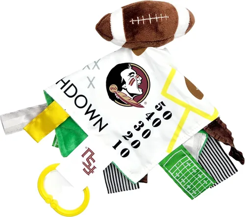 The Learning Lovey Florida State University Seminoles - Juguete sensorial de fútbol para bebés – Juguetes sensoriales para bebés universitarios –