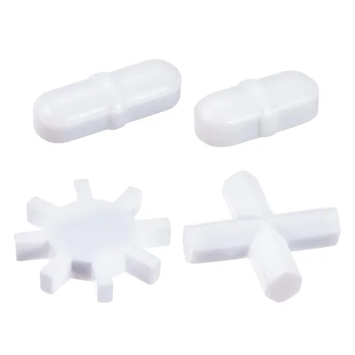 YOKIVE 4 barras de agitación magnéticas, recubiertas de PTFE cruz/engranaje/con agitador tipo anillo, ideal para solución líquida de laboratorio
