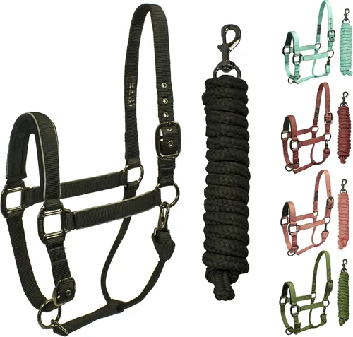 Miniatura 10 de Derby Originals Desert Rose Collection - Caballos de caballos reflectantes de seguridad con cuerdas de plomo a juego Rosa (Coral Pink)
