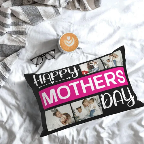 Miniatura 3 de Funda de almohada personalizada para el día de la madre, funda de almohada personalizada con collage de fotos, funda de almohada para el día