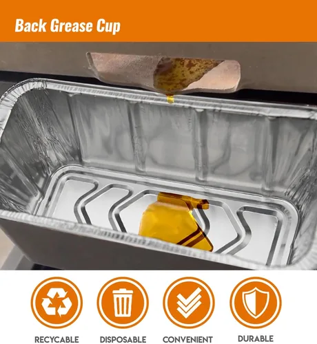 Miniatura 5 de NUPICK Paquete de 40 forros para vasos de grasa para Blackstone de 17"/28"/36", forros de bandeja de goteo para Blackstone 5017, forro de bandeja