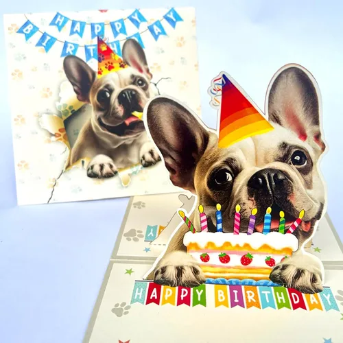 Miniatura 23 de Tarjeta de cumpleaños de perro Beagle 3D emergente – Felicitación de feliz cumpleaños para los amantes de los perros – Tarjeta desplegable