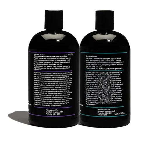 Miniatura 3 de Navi - Juego de champú y acondicionador profesional para el crecimiento del cabello, bloqueador DHT para adelgazamiento del cabello y pérdida