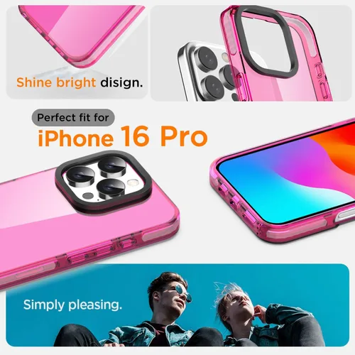 Miniatura 21 de AICase Funda protectora para iPhone 16 compatible con iPhone 16, delgada, ligera, transparente [no amarillenta] Diseño vibrante