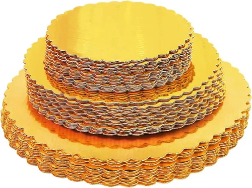 Paquete de 30 tableros redondos para tartas, tableros de base de cartón circular, 8, 10 y 12 pulgadas. Perfecto para decoración de pasteles, 10 de