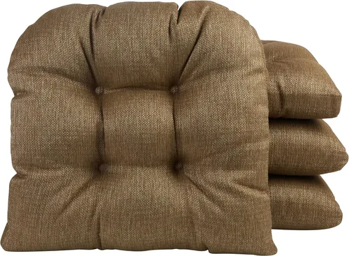 Klear Vu Gripper Overstuffed - Cojines universales antideslizantes para silla de comedor para decoración de cocina o uso de oficina, almohadilla de