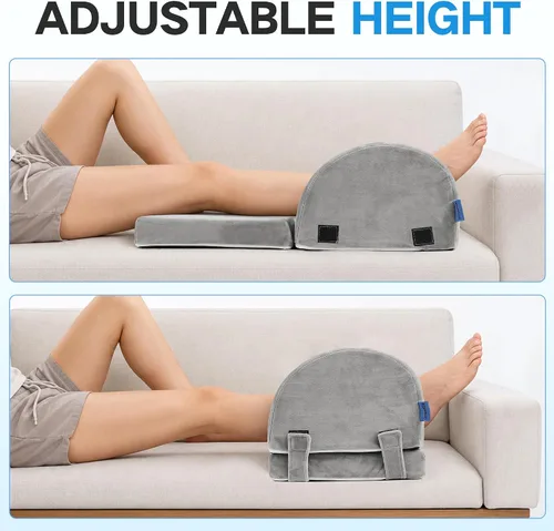 Miniatura 5 de Adjustable Height Knee Replacement Pillow for Recovery - Leg Elevation Pillow with Firm Foam for Post-Surgery Sleeping, Hip & Ankle Pain Relief &