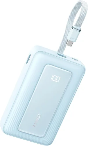 Miniatura 15 de Anker Zolo - Banco de energía (versión actualizada 2025), carga rápida máxima de 45 W, batería de 20,000 mAh, cables USB-C integrados duales, puerto
