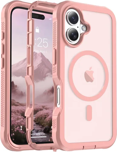 Miniatura 64 de jaroco - Funda magnética compatible con MagSafe para iPhone 11 de 6.1 pulgadas; protección de grado militar contra caídas, de doble capa