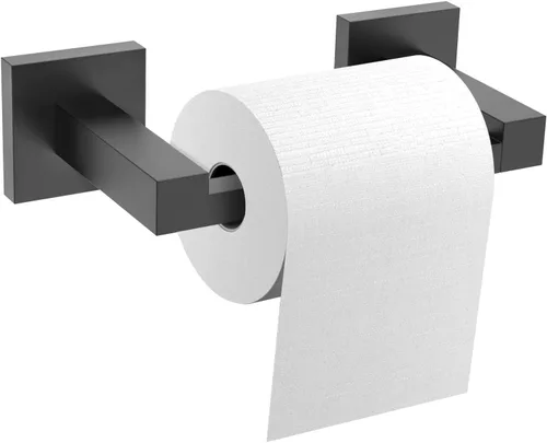Miniatura 9 de Soporte de papel higiénico dorado cepillado para montaje en pared, soporte de rollo de papel higiénico grande de doble base, accesorios de acero