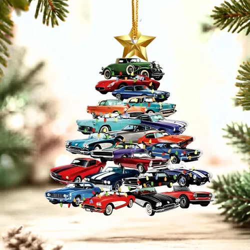 Miniatura 9 de Familia de Muñecos de Nieve Adorno de Navidad – Feliz Navidad Adorno Colgante de Acrílico – Lindo Adorno Navideño para Árbol, Regalo para Familia