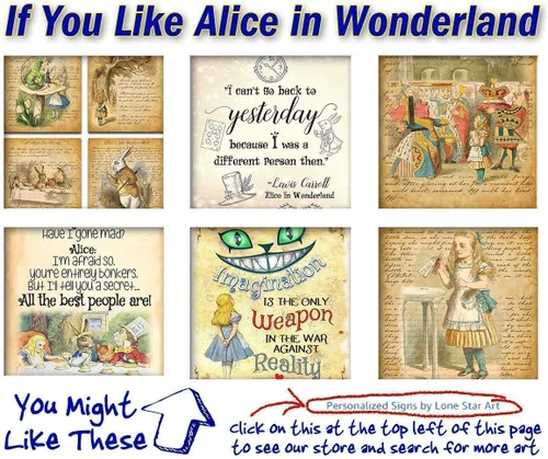 Miniatura 8 de Alicia en el país de las maravillas - Póster de pared sin marco de 11 x 14 pulgadas - Regalos y decoraciones perfectos de Alicia en el país