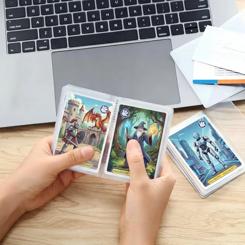 Miniatura 4 de Chivao Juego de 2 fundas de plástico transparente para tarjetas de crédito, fundas de plástico para tarjetas de crédito, portafolios para hombres