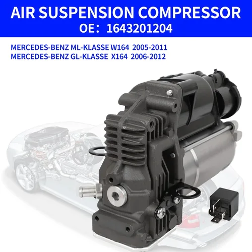 Miniatura 6 de Reemplazo de la bomba del compresor de la suspensión del aire para 1643201204 Mercedes Benz W164 X164 GL320 GL350 GL450 GL550 ML320 ML350
