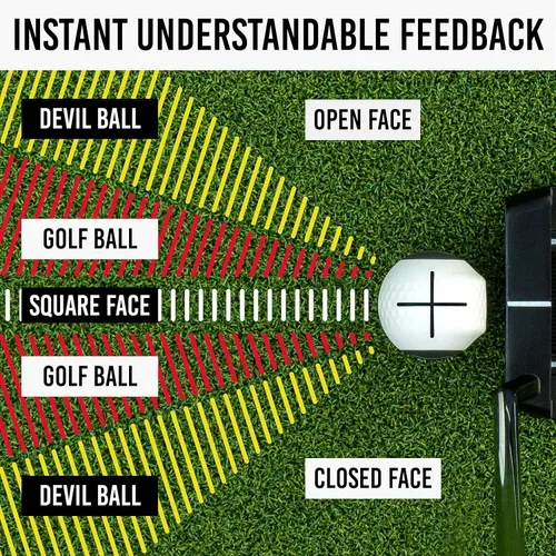 Miniatura 5 de PuttOUT Entrenador de Ángulo de Cara Devil Ball - Perfecciona tu Putting