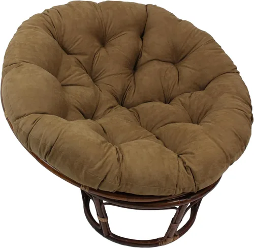 Miniatura 13 de Cojín de microgamuza para sillón papasan, color sólido, de Blazing Needles Vino tinto