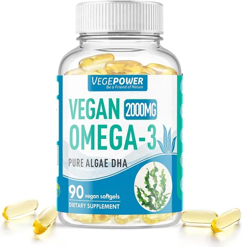 Miniatura 9 de Suplemento vegano Omega 3 DHA – Aceite de algas, DHA a base de plantas, 800 mg, sin carragenina, reemplazo para aceite de pescado, apoya el corazón