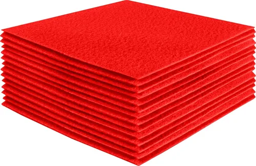Miniatura 141 de FabricLA Hojas de fieltro acrílico para manualidades, cuadrados de fieltro precortados suaves de 4 x 4 pulgadas (3.9 in x 3.9 in), utiliza hojas