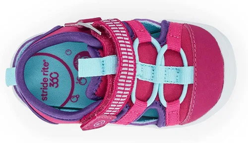 Miniatura 7 de Stride Rite 360 Tenis Blake para niñas, fucsia, talla 3 para bebés, Fuschia