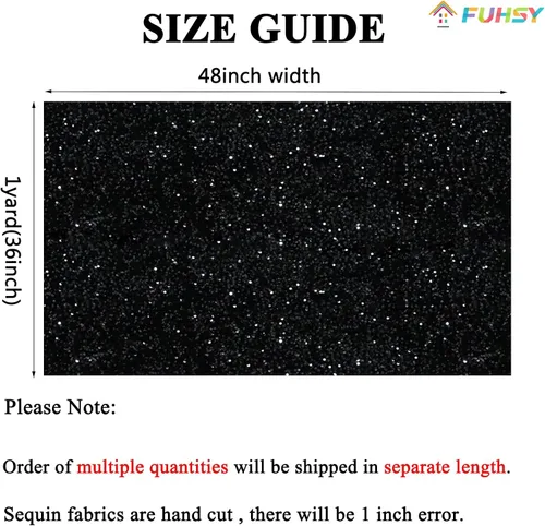 Miniatura 7 de Tela de lentejuelas negras de terciopelo de 1 yarda de largo, tela de lino brillante para coser, tela de spandex de terciopelo para vestido