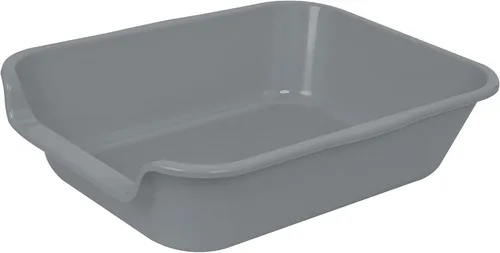 Miniatura 26 de 1 paquete de caja de arena extra grande para gatos (material ABS), corral de arena para gatos mayores de entrada baja para gatos geriátricos