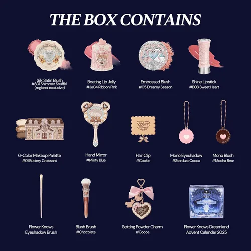 Miniatura 2 de Flower Knows Jan-The Resurgence Vault - Juego de caja de maquillaje, kit de belleza de 13 piezas, incluye paleta de maquillaje, lápices labiales