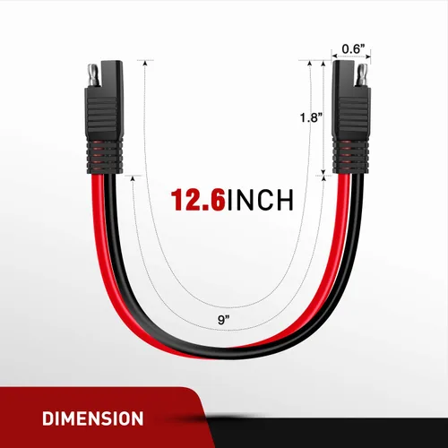 Miniatura 2 de Nilight Arnés de desconexión rápida de calibre 10 y 2 pines, cable de plomo de bala de conector SAE resistente