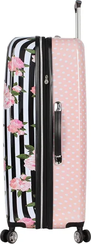Miniatura 4 de Betsey Johnson Maleta rígida de equipaje de 3 piezas con ruedas giratorias (20 pulgadas, 26 pulgadas, 30 pulgadas) (talla única, puntal flamenco)..