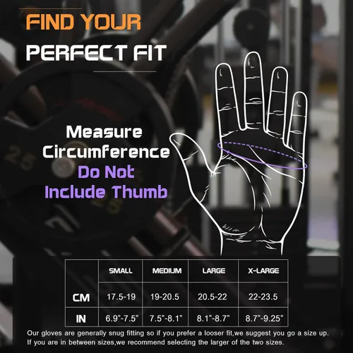 Miniatura 6 de sunnex Guantes de entrenamiento para mujer – Guantes de levantamiento de pesas transpirables con acolchado de silicona antideslizante, guantes