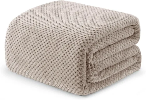Miniatura 48 de Exclusivo Mezcla - Manta de vellón extragrande para sofá o cama, mantas supersuaves y cálidas con textura de gofre, acogedora, mullida y ligera Azul