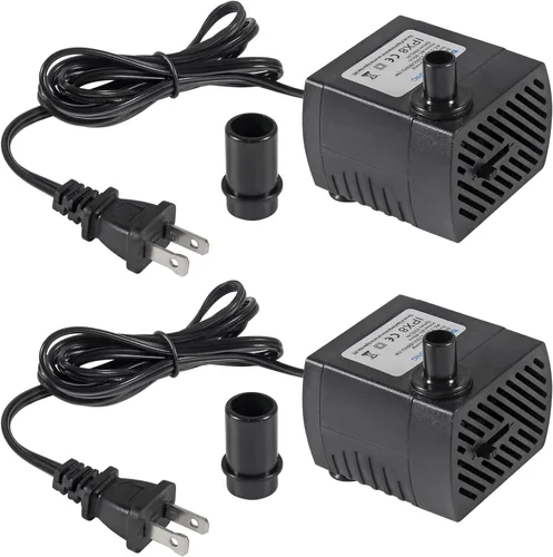 Miniatura 8 de DIANN 2 unids mini bomba de agua DC 5V bomba sumergible USB pequeña fuente bomba 3W para acuarios pecera acuario fuente de flujo ajustable