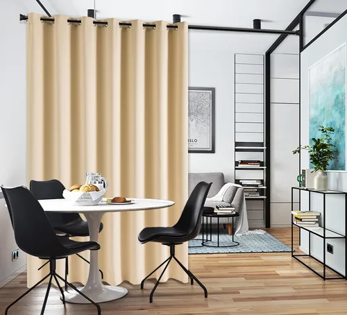 Miniatura 130 de PI Cortinas opacas para dormitorio, tratamiento de ventana con aislamiento térmico de anillo superior, cortinas oscurecedoras de habitación