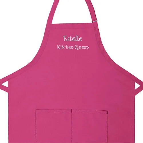 Miniatura 2 de THE APRONPLACE Personalized Apron Embroidered Add Your Own Text, 2 Lines