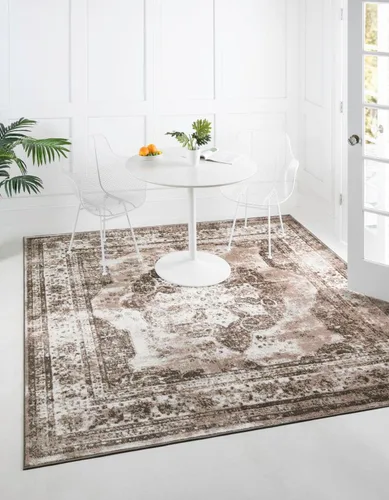 Miniatura 68 de Unique Loom Sofia Collection - Alfombra tradicional vintage, inspirada en Francia (7 pies x 10 pies, rectangular, negro/gris claro)