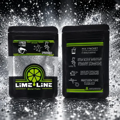Miniatura 4 de LiME LiNE Escama de metal automotriz pulverizable para pintura personalizada Paquete de 1
