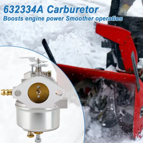Miniatura 2 de 640052 Carburador compatible con Tecumseh 632334A 632334 632370A 640349 640054 640058 8Hp 9Hp 10Hp 5Hp Hmsk80 Hmsk100 Hm80 Hm100 Motores Craftsman
