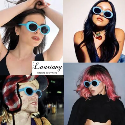 Miniatura 4 de Auténticas gafas de sol Clout Bold Oval Retro Mod Moda Gafas de sol Clout lente redonda