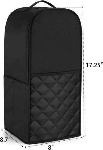 Miniatura 6 de Luxja Cubierta de licuadora compatible con Vitamix 64 oz. Licuadora de bajo perfil, negra (acolchada)