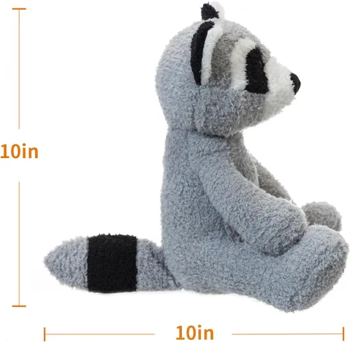 Miniatura 8 de Apricot Lamb Juguetes de peluche de mapache de terciopelo suave, perfecto para niños (Mapache de terciopelo)