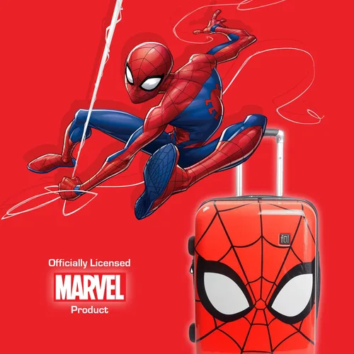 Miniatura 7 de FUL Marvel Spider-Man - Maleta de mano de 22 pulgadas, diseño de máscara, maleta rígida con ruedas giratorias, color rojo, Rojo -, Marvel Spider-Man