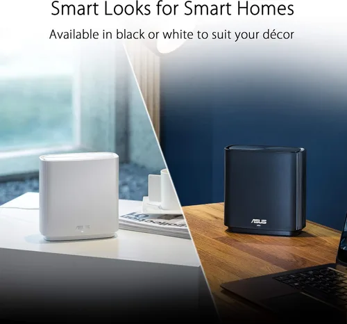 Miniatura 4 de ASUS ZenWiFi AC para todo el hogar Tri-Band Mesh WiFi6 (CT8 blanco 1PK), cobertura de hasta 1,350 pies cuadrados o más habitaciones, 3 Gbps, WiFi