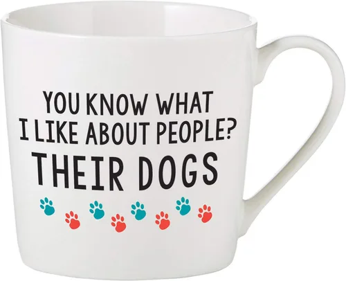Miniatura 4 de SB Design Studio D4441 SIPS - Taza de café de porcelana de hueso, 14 onzas, agradable de decir