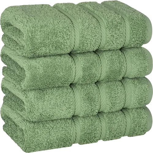 Miniatura 146 de American Soft Linen - Juego de 4 toallas, 100% de algodón turco, 27 x 54 pulgadas, tamaño extragrande, toallas para la ducha, color amarillo