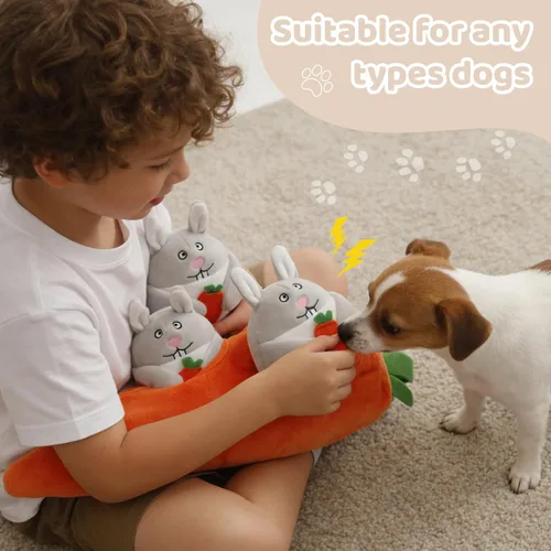 Miniatura 3 de Juguete chillón Ifoyo para perro, grande, duradero, para perros medianos/pequeños, mascotas, juguete para perros de Navidad de Halloween