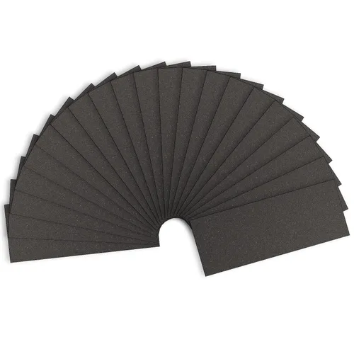 Miniatura 43 de Papel de lija de grano 120, hojas de lijado en seco y húmedo de 9 x 3.6 pulgadas para acabado de muebles de madera, lijado de metal y pulido