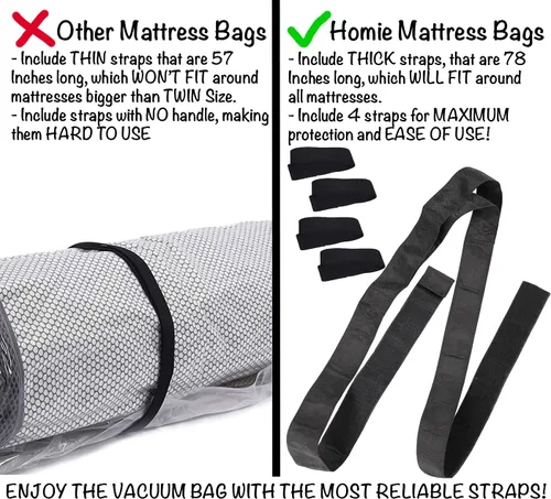 Miniatura 6 de Bolsa de vacío para colchón para mudanzas, bolsa de sellado al vacío para colchón de espuma viscoelástica o colchones de muelles internos