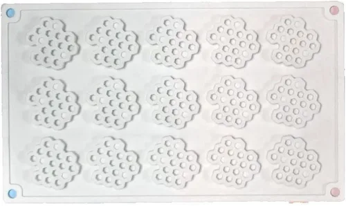 Miniatura 4 de Moldes de silicona de 15 cavidades para panal de abeja de chocolate, molde de panal de abeja de silicona para fondant, moldes de silicona para panal